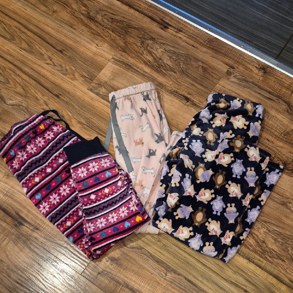 💙3 Pcs Bundle Soft Fuzzy Pajama Pants